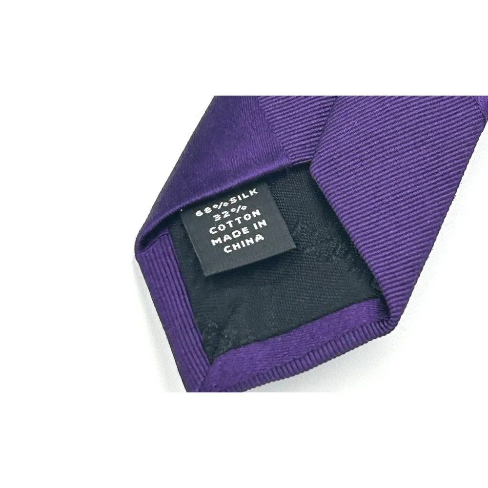 Express Men's Neck Tie Purple on Purple Textured‎ Stripe 3.5 Width 60 Length